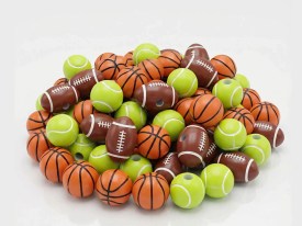 Cuentas plasticas pelota de tenis 